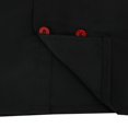 thumbnail image 4 of Tachiuwa Manteau de Chef à Manches Longues Veste Uniforme Unisexe Cuisine Cuisine Design Classique Noir G, 4 of 9