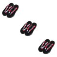 thumbnail image 3 of ZheElen Japanese Clogs Slippers Geta Sandals Flip Flops for Men Women 36 Black Round Size 36 3Set, 3 of 6