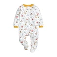 thumbnail image 1 of Autumn Baby Kids Double Zipper Clothes Sleeping Pajamas Rompers Newborn Overalls, 1 of 9