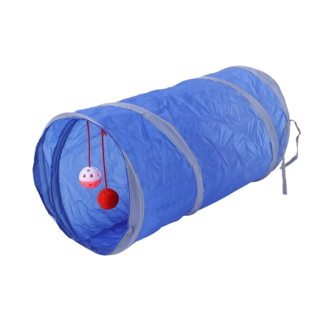 Jouet de Tunnel de Chat Interactif, Tunnel de Chat de Polyester de Réduction d'Émotion Négative pour les Chats pour les Lapins pour les Chiots Bleu Royal, Vert Fluorescent