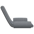 thumbnail image 2 of vidaXL Folding Floor Chair Light Grey Fabric, 2 of 4