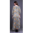 thumbnail image 4 of Bimba Kaftan de Plage Floral, Paréo de Bikini, Robe Maxi pour Femmes, Long Caftan-TG-3X, 4 of 5