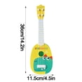 thumbnail image 3 of Yhmxh Home Decor,House Warming Gifts New Home Children Simulation Ukulele Simulation Guitar Can Play Enlightenment Educational Musical Instruments Early Education Music Toys Sturdy Ukulele, 3 of 4