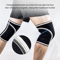 thumbnail image 1 of Ruiboury 1/2/3/5 Non-skid Knee Sleeves Weightlifting Lightweight And Fashionable Support Model B all red L 2PCS, 1 of 6