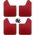 thumbnail image 3 of 4×Red Universal Car Mud Flaps Mudguard Splash Guards Front&Rear Set Dirty Fender, 3 of 4