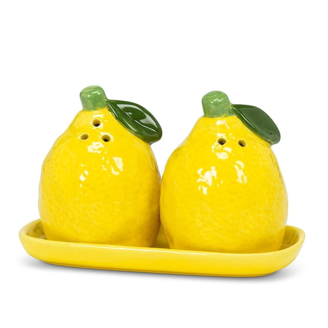 Lemons On A Tray Salière et Poivrière