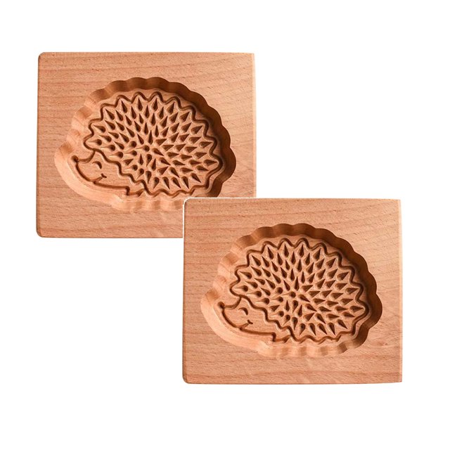 Oleegame 2PC Cookie Mold Cookie Molds Provences Rose Cookie Stamp Embossing Molds Craft Decorating Baking Tool