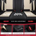 thumbnail image 4 of Car Seat Covers Full Set Faux Nappa Leather Seat Covers for Cars Breathable Front Seats with Lumbar Support and Rear Fit for Automotive Sedans SUVs Pickups, 4 of 9