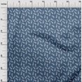 thumbnail image 3 of oneOone Polyester Spandex Medium Blue Fabric Leaves Sewing Craft Projects Fabric Prints By Yard 56 Inch Wide, 3 of 4
