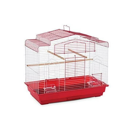 Prevue Pet Products SP50041 Barn Style Bird Cage, Red/White