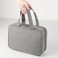 thumbnail image 4 of EGNMCR Trousse de Toilette Portable, Sac de Rangement de Toilette de Voyage, Trousse de Séparation Sec et Humide avec Crochet, Sac de Rasage Suspendable et Imperméable, Trousse Cosmétique pour Homme,, 4 of 8