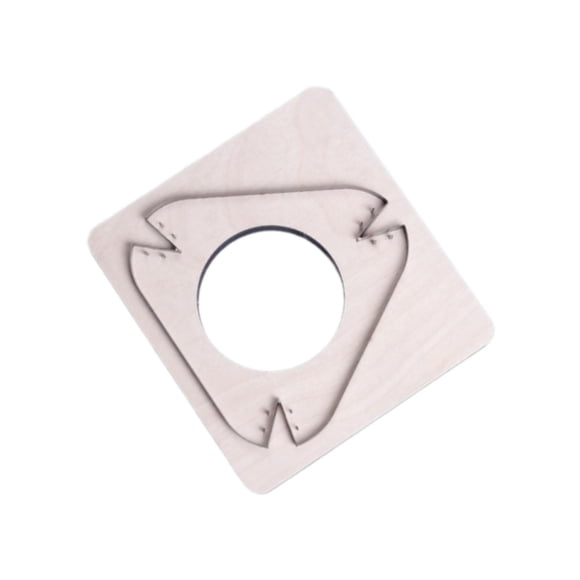 Rongfmy Leather Cutting Die Leather Plate Blade for Leathercraft PU Leather Beginner Triangle