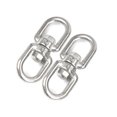 thumbnail image 3 of Miangastore Stainless Steel Hanging Basket Spinner Double Swivel 3Pcs 1.9In, 3 of 9