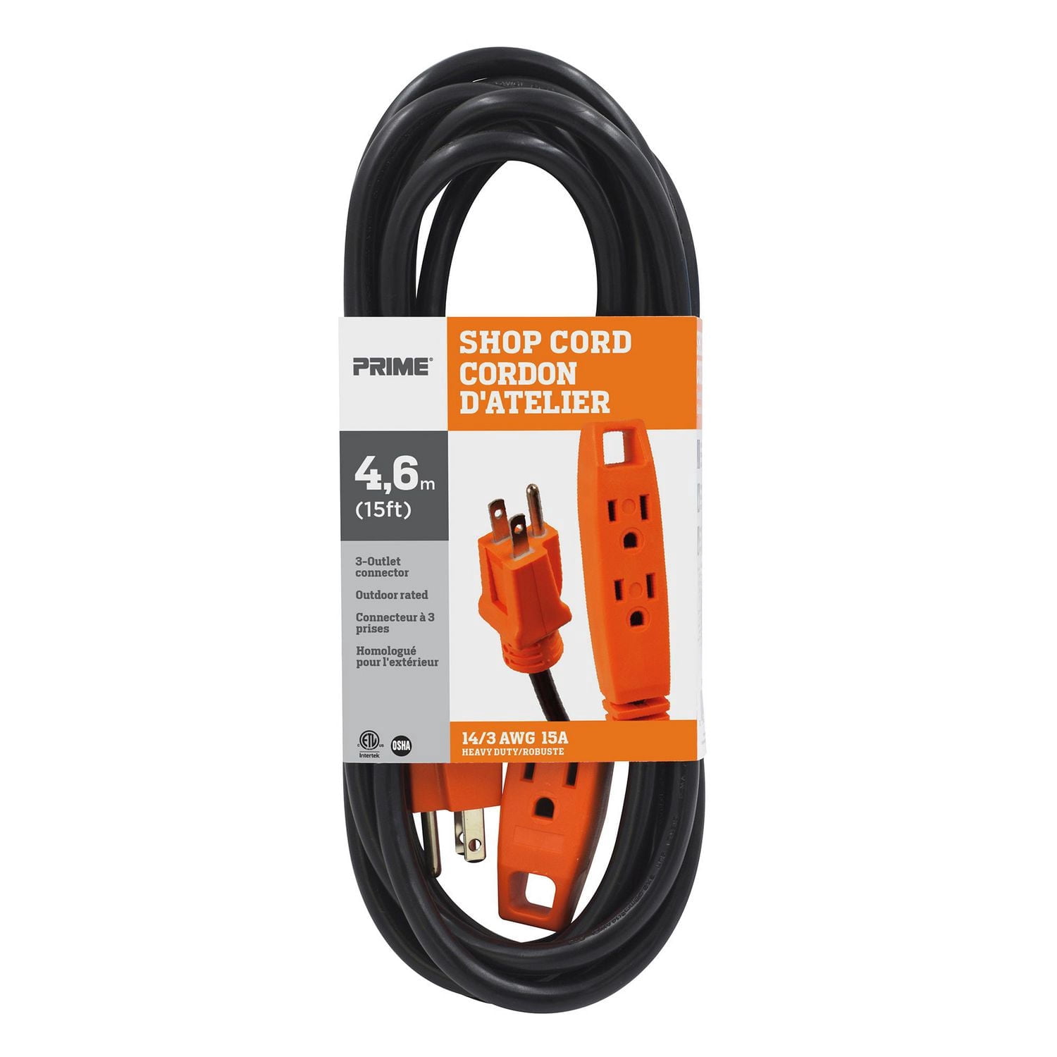 Prime Shop Cord 4,6m 14/3 AWG