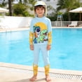 thumbnail image 2 of TBWNWG Boys Long Sleeve Rash Guard Sun Swimwear Set for Kids Surfing Beach and Pool Activities, 2 of 4
