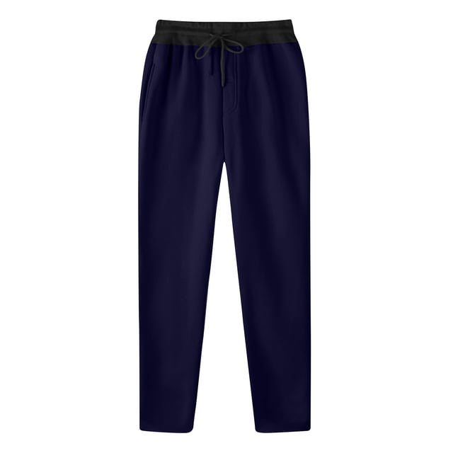 RKSTN Mens Pants Fashion Drawstring Elastic Waist Solid Color Casual Sweat Length Pants Soft Comfortable Workout Pants