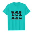thumbnail image 4 of MIASHUI T-Shirts pour Filles à Col Rond à la Mode, Amples et Décontractés, à Manches Courtes, pour le Quotidien et les Activités, 4 of 4