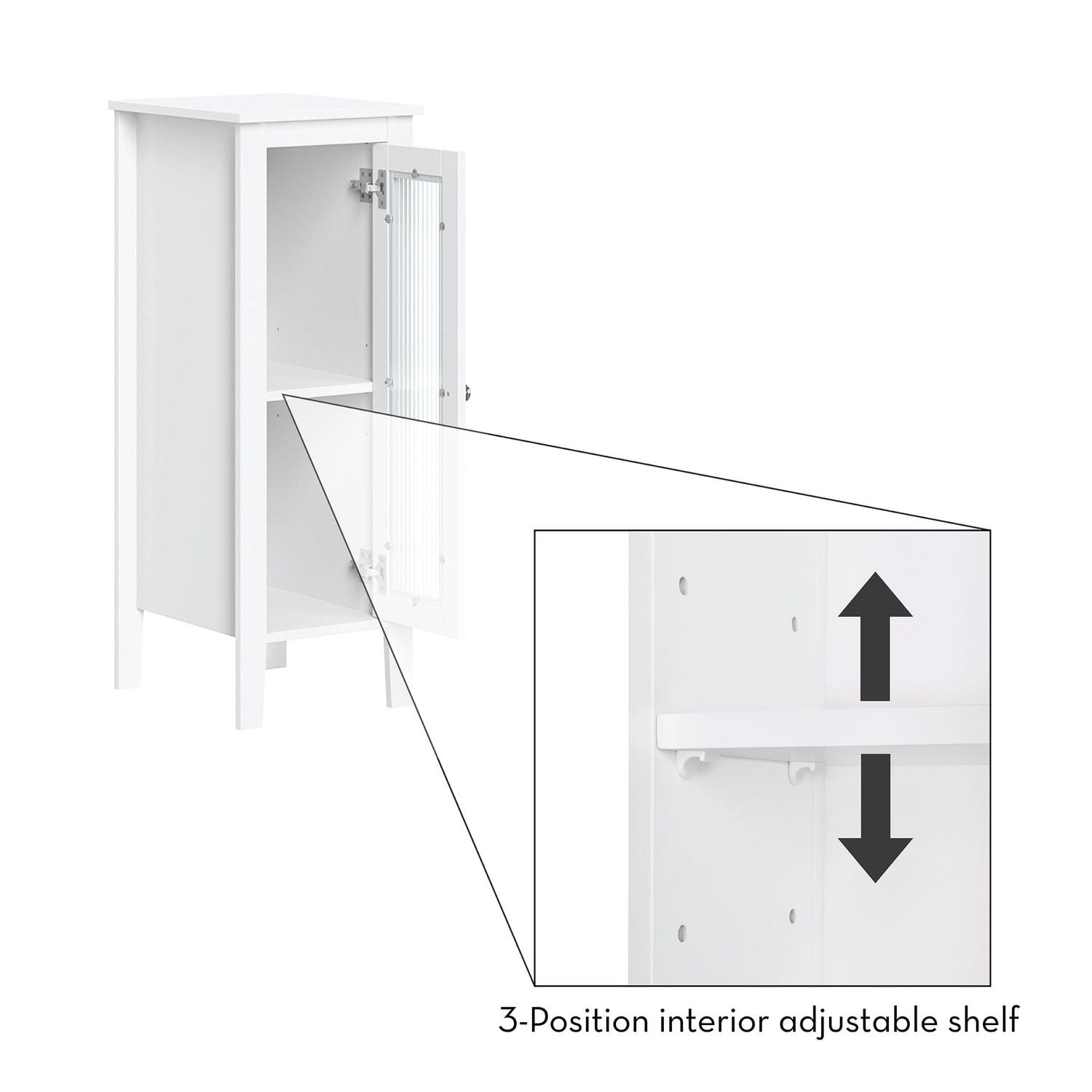 RiverRidge® Home Prescott Single Door Floor Cabinet - White