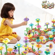 Meitianfacai 224-Piece Children's Variety Garden World Assembling Garden Building Blocks Set DIY Intellectual Flower Arrangement Assembling And Building Toys