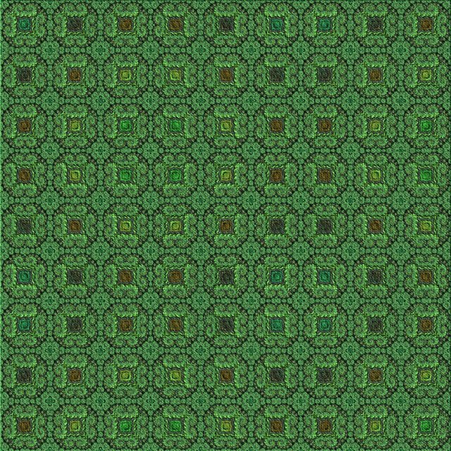Ahgly Company Machine Washable Indoor Square Transitional Dark Forest Green Area Rugs, 4' Square