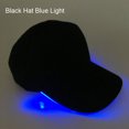 thumbnail image 1 of Fashion Unisex Solid Color LED Luminous Baseball Hat Christmas Party Peaked Cap, 1 of 10