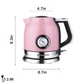 thumbnail image 2 of Electric Kettle [Premium Vintage Design] Retro Cream (Rapid Boil, Temperature Gauge), 2 of 5