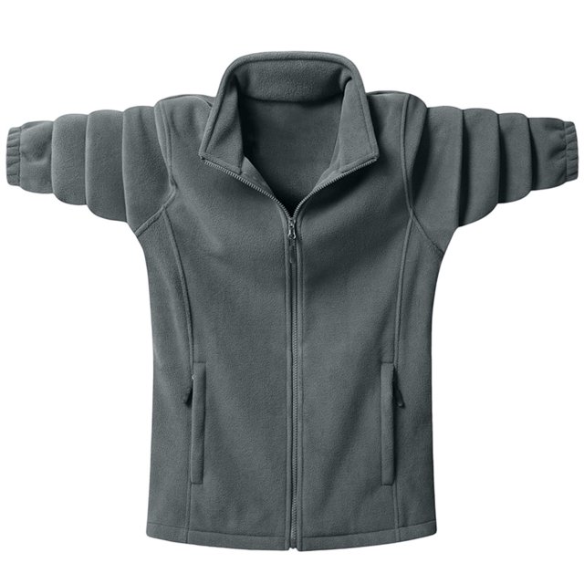 PEONAVET Mens Jacket Men's Solid Color Pocket Zipper Cardigan Long Sleeved Stand Up Collar Wool Jacket