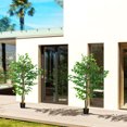 thumbnail image 2 of HOMCOM 2 Piece 5ft Artificial Trees Ficus for Indoor Home Decor, 2 of 10