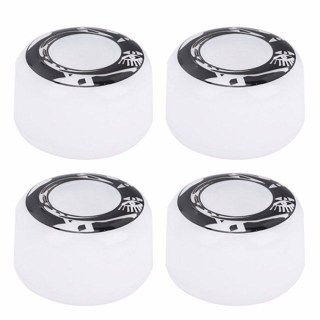 Herwey Roues de Planche à Roulettes de Remplacement, Roues en PU à Haute Élasticité, Ensemble de 4 Pcs Roues de Planche à Roulettes en PU à Haute Élasticité Accessoires de Remplacement