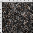 thumbnail image 4 of oneOone Polyester Spandex Brown Fabric Floral Sewing Material Print Fabric By The Yard 56 Inch Wide, 4 of 4