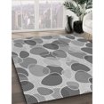 thumbnail image 3 of Ahgly Tapis d'Intérieur Lavable en Machine Carré Gris Fumé, 8 Pieds Carré, 3 of 7