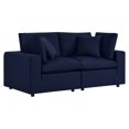 thumbnail image 3 of Modway Commix Sunbrella Causeuse de Mobilier de Patio Extérieur, Bleu Marine, 3 of 10
