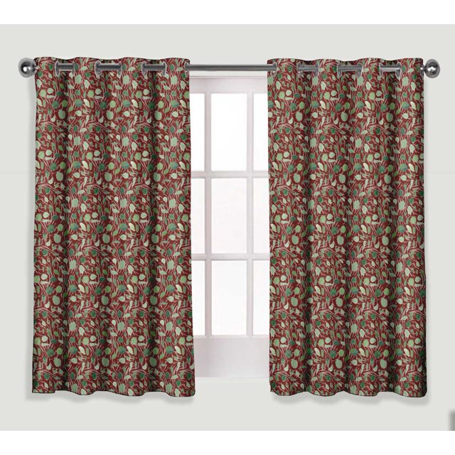 Bimba Robe Kimono Longue Douce Imprimée de Feuilles Rouge Brique et Chou pour Femmes Coton Robe de Préparation de Mariée Longue X