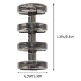 thumbnail image 2 of 10Pcs Loose Leaf Binders Scrapbook Book Clips Four-hole Segmented Binders for Office, 2 of 8