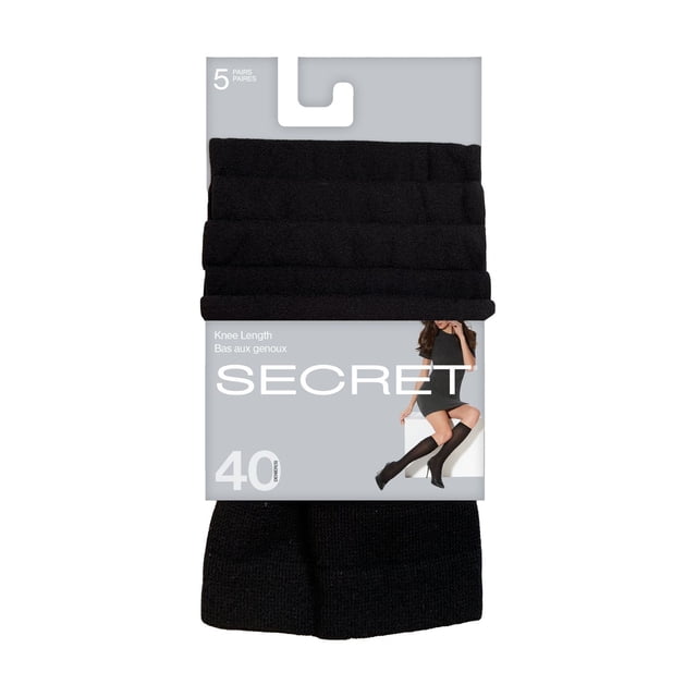 Secret® Knee Length 5pk