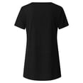 thumbnail image 4 of AherBiu T-Shirts pour Femmes Grande Taille Col Rond Coupe Ample T-Shirts Surdimensionnés T-Shirts d'Été Confortables Ourlet Uni, 4 of 5
