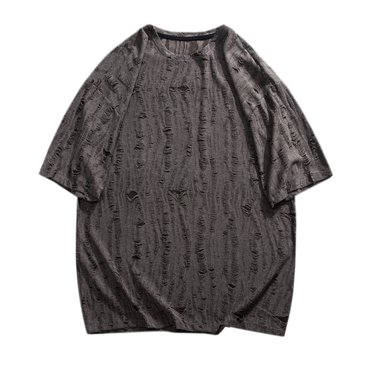 BOBOGOJP T-Shirts pour Hommes en Coton Léger à Manches Courtes Col Rond (Beige,TG)