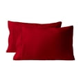 thumbnail image 2 of Oliegs Heated Blanket Set Of 2 Ultra Soft Pillowcases With Envelope Closure Standard Chocolate, 2 of 5