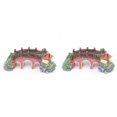 thumbnail image 1 of ZheElen Resin Castle Aquariums Decoration Simulation Turtle Climbing Three Eye Bridge 2Set, 1 of 6