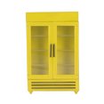 thumbnail image 1 of Dollhouse Refrigerator, Wood Dollhouse Fridge Double Door Safe Simulation Easy To Store Exquisite Workmanship  For 1:12 Dollhouse White,Yellow,Black,Blue,Red, 1 of 8