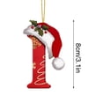 thumbnail image 3 of LSLJS 26 Letters Christmas Tree Decoration Pendant Christmas Tree Ornaments Personalized DIY Christmas Ornaments Christmas Decorations Xmas Tree Hanging Decor, 3 of 5