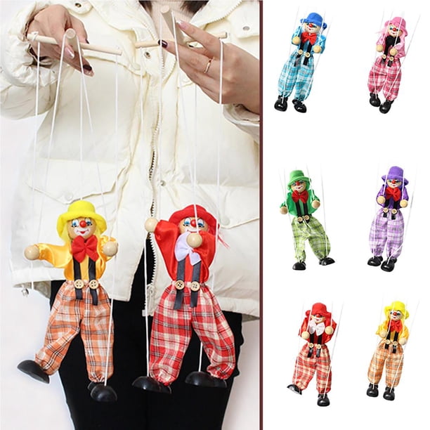 Marionnette à Fil En Bois – 30 Cm – Théâtre De Poupée, Jeu De Rôle – Fabriquée En République Tchèque