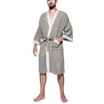 thumbnail image 1 of LSLJS Mens Robe Winter Loose Fallow Couples Bathrobe Long Nightgown Nightgown, Robes Gifts for Men, 1 of 7