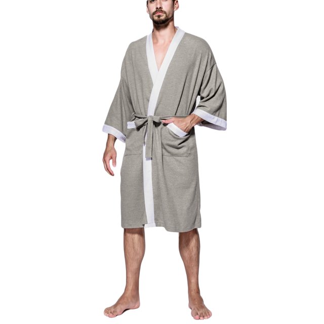 LSLJS Mens Robe Winter Loose Fallow Couples Bathrobe Long Nightgown Nightgown, Robes Gifts for Men