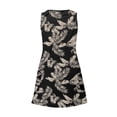 thumbnail image 4 of Pisexur Robes d'Été pour Femmes 2024 Plage Décontractées Sans Manches Robe Midi Imprimé Floral Débardeur Ample Robe Soleil avec Poche P-2TG, 4 of 5