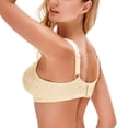 thumbnail image 2 of Wingslove Women's Full Coverage Plus Size Bra Non Padded Wireless Minimizer Bra, Nude 36D, 2 of 7
