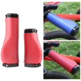thumbnail image 4 of maskred Poignées de Guidon Universelles pour Vélo de Montagne Légères et Amortissantes Longues Courtes Rouges Diamètre 22,2 mm 1 Ensemble, 4 of 6