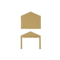 thumbnail image 5 of Lot de 2 Portes à Fermeture Éclair Robustes pour Abri d'Auto Ou Garage Extérieur – Bâche 220 g – Imperméable, Coupe-Vent, Résistante aux UV, Remplacement – Convient aux Abris 13 Pieds x 20 Pieds-25 Pieds – (Portes Seulement), 5 of 5