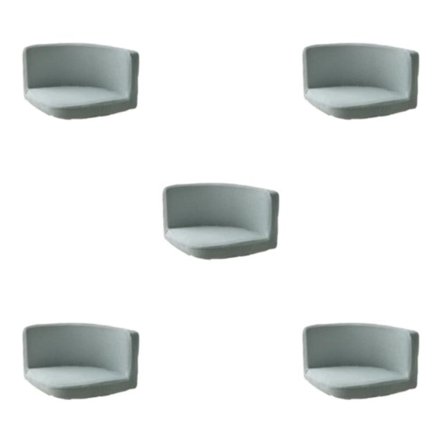 kurtrusly Trilateral Chair Covers Wide Application And Strong Elastic Chair Protection Made Easy Polyester Cover Chairs Decoration Silver gray 5Set