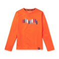 thumbnail image 1 of Speedo Boy's UV Protection Graphic Long Sleeve Crew Neck Rashguard Swim Shirt - Scarlet Ibis, Size L, 1 of 2